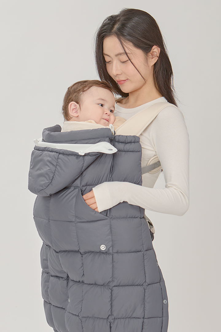 グスケット抱っこ紐防寒ケープ 抱っこ紐防寒ケープ チャコール – GOOSEKET.JP