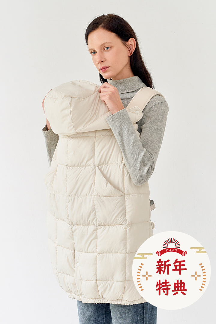 抱っこ紐防寒ケープ クリーム – GOOSEKET.JP