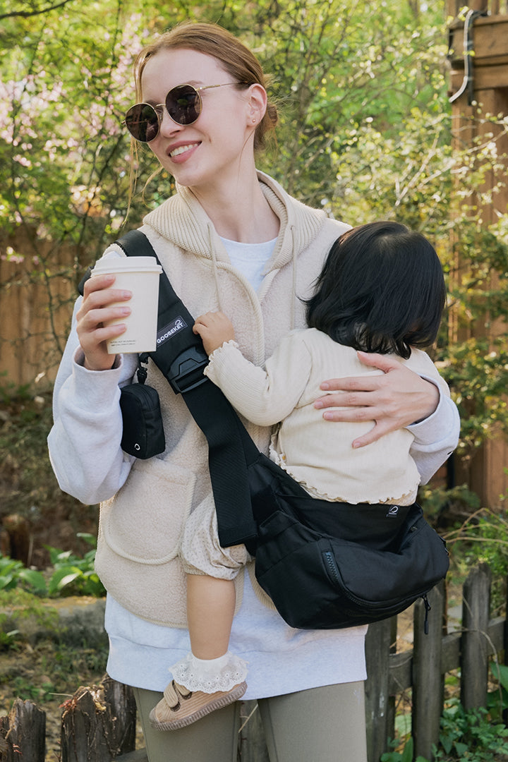 みい ブラック グスケットプラス NEW】グスケット抱っこ紐AIR+Bag ブラック – GOOSEKET.JP