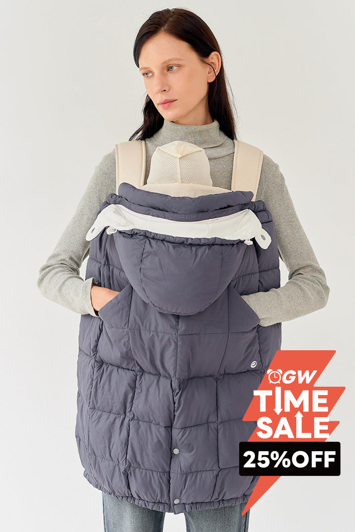 【美品・送料無料】グスケットKET　抱っこ紐　防寒　ケープ　ダウン gwgt_winter_cha.jpg?v=