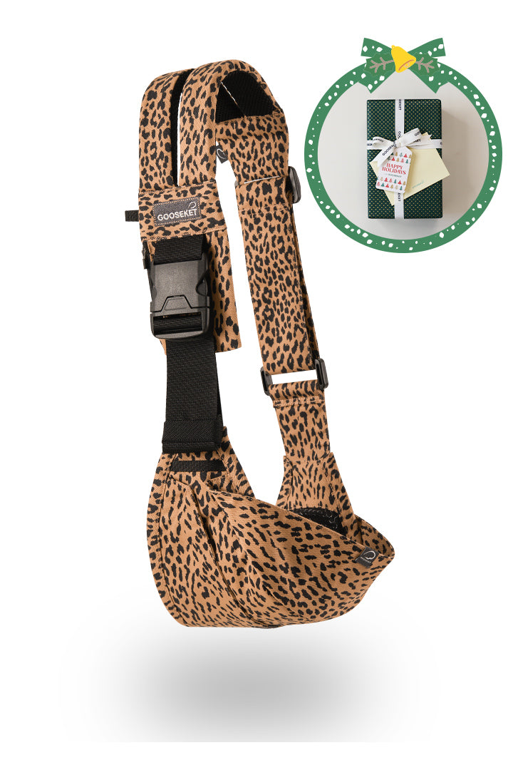 グスケット365抱っこ紐 ブラウンレオパード – GOOSEKET.JP