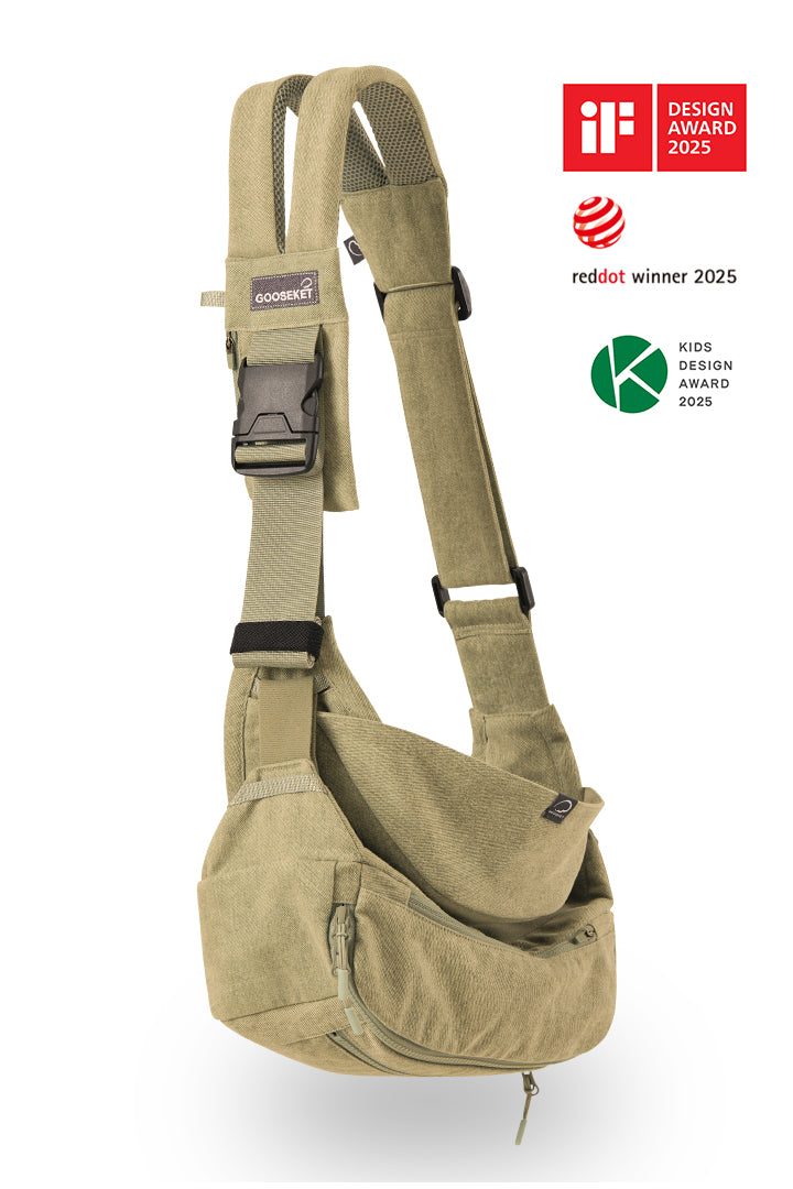 GOOSEKET／【カーキ】抱っこひも　グスケット : グスケット365抱っこ紐2WAY セカンド抱っこひも