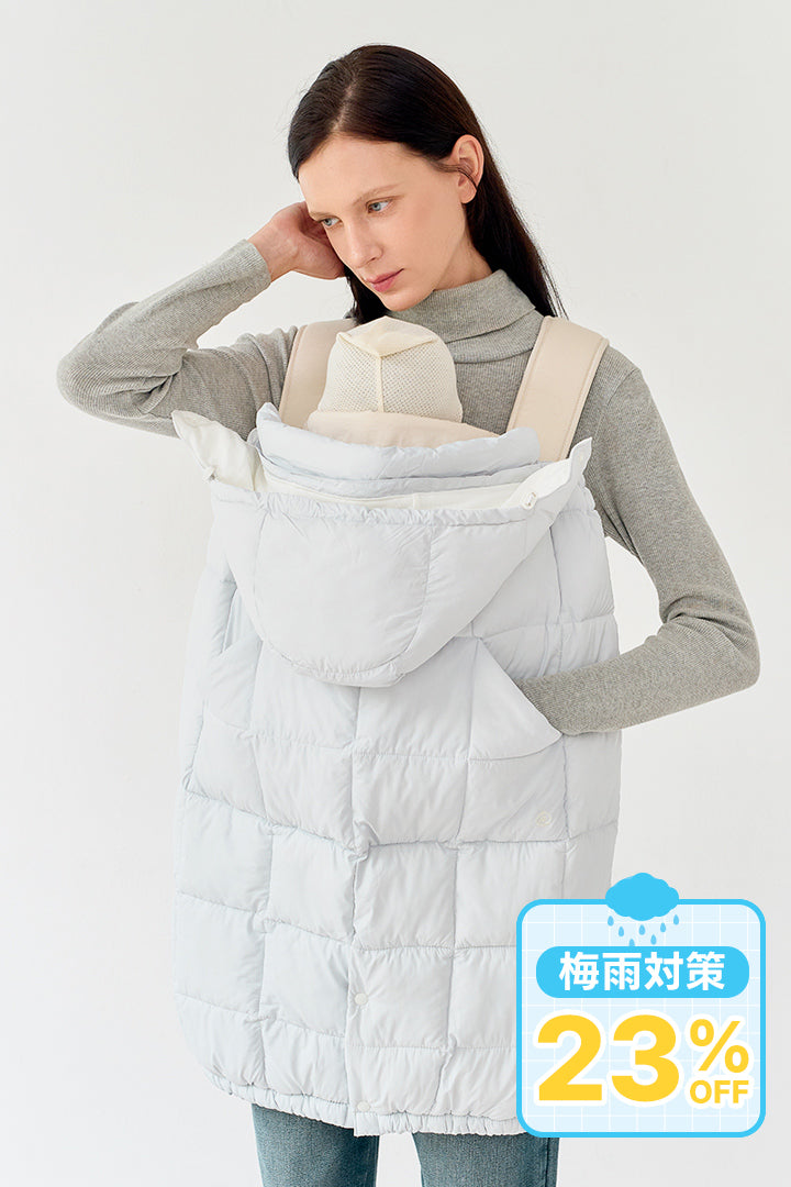 抱っこ紐防寒ケープ シルバーグレー – GOOSEKET.JP