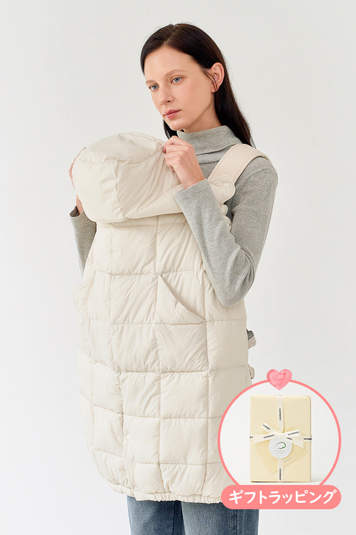 グスケット　抱っこひも防寒ケープ 抱っこ紐防寒ケープ クリーム – GOOSEKET.JP